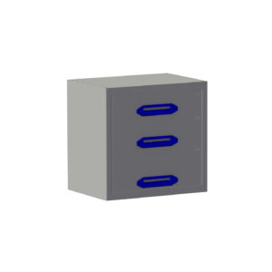 Drawer cabinet B0507xD360xH490 mm with 3 drawers (H 1x105; 1x140; 1x175)
