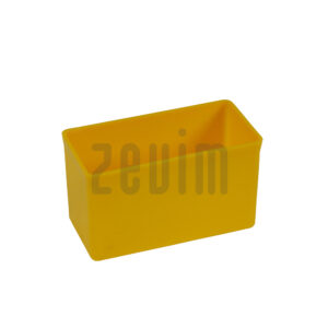 Plastic tray yellow 54x108x45 mm
