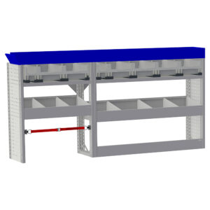 Van Racking "BUDGET" Unit TYPE 2 For right side positioning at Mercedes Vito L2H1 pre-assembled delivered