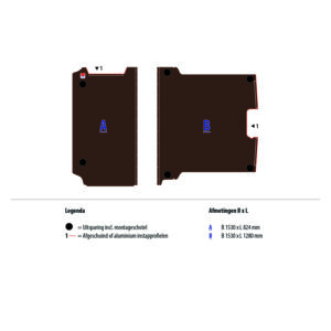 Floor plate 12 mm brown for PROACE L1 FWD (wheelbase 2925)