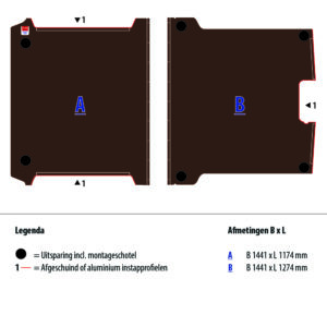 Floor plate 12 mm brown for JUMPY L2 FWD (wheelbase 3275)